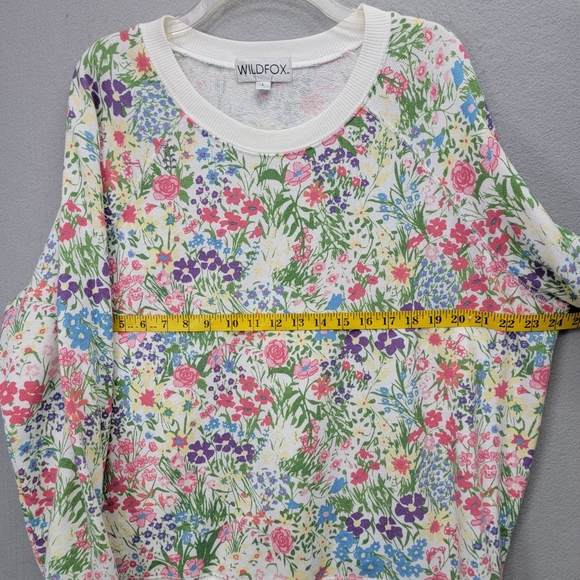 WILDFOX TUSCAN BOUQUET PULLOVER, SIZE L - Picture 7 of 8